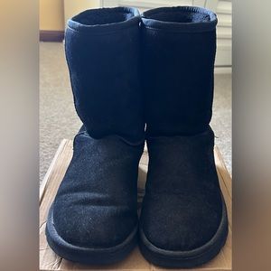 UGG BOOTS BLACK SUEDE/SIZE WOMENS 10M
